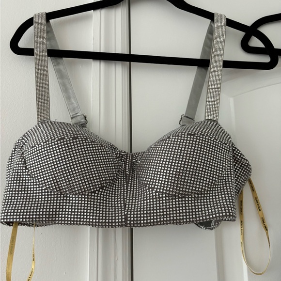 Bronx & Banco Zizi Bra & Undies in Silver Medium
